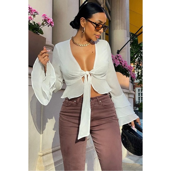 Fashion Nova Simply Cute Ruffle Top - Picture 4 of 4